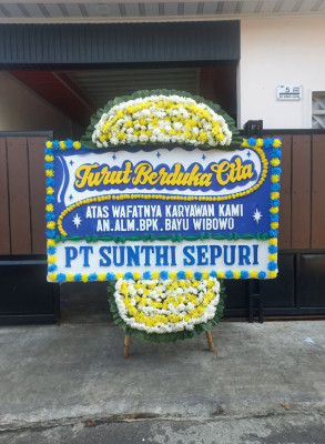 Papan Bunga Duka di Stm Hilir